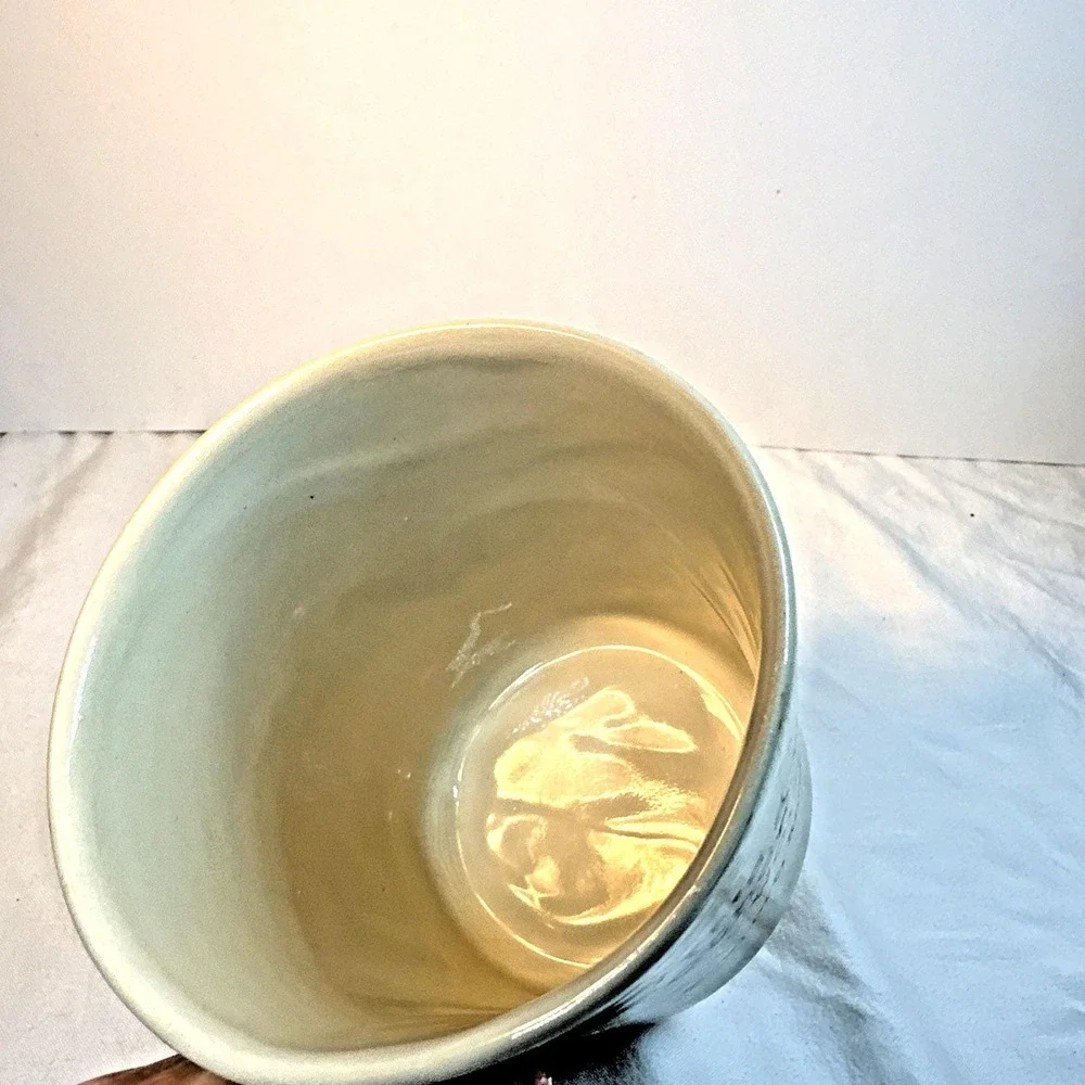 Vintage Bite Me Bait Co. Newport RI Ceramic Coffee Mug Fish Hook Handle EVC